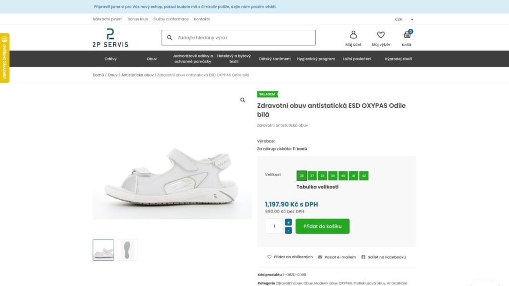 Pp Servis.Eu Obuv Zdravotni Obuv Antistaticka Esd Oxypas Odile Bila 1 1024x576